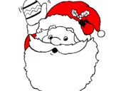 Desenho Pai Natal a saudar pintado por lucas gabry