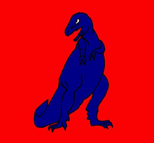 Desenho Tiranossauro rex pintado por miguel 