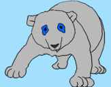 Desenho Urso panda pintado por THALITA
