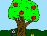 Desenho Macieira  pintado por kemilly