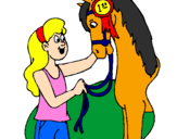 Desenho Cavalo vencedor pintado por hidan