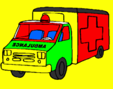 Desenho Ambulância pintado por CIRO