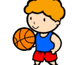 Desenho Jogador de basquete pintado por miguel