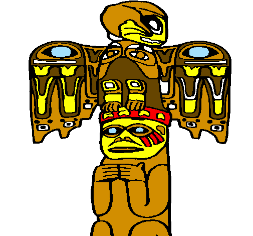 Desenho Totem pintado por tttt