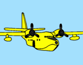 Desenho Avião  pintado por lucas