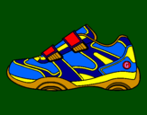 Desenho Sapato de ginástica pintado por VEM TRANSAR