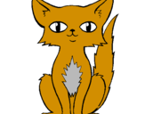 Desenho Gato persa pintado por baba