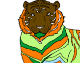Desenho Tigre pintado por ~fefe
