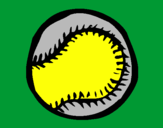 Desenho Bola de basebol pintado por joana
