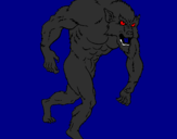 Desenho Homem lobo pintado por gabriel