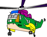 Desenho Helicoptero de resgate pintado por DAVID JOSE