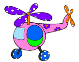Desenho Helicoptero enfeitado pintado por sarinha