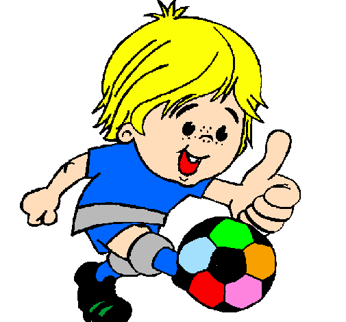 Desenho Rapaz a jogar futebol pintado por ANDREZINHO