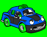 Desenho Herbie Taxista pintado por Thiago