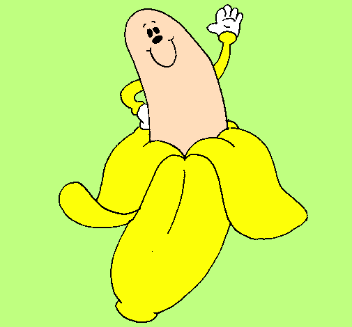 Desenho Banana pintado por giovana patricia