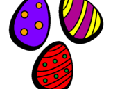 Desenho Ovos de páscoa IV pintado por tomas