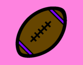 Desenho Bola de futebol americano II pintado por heitor