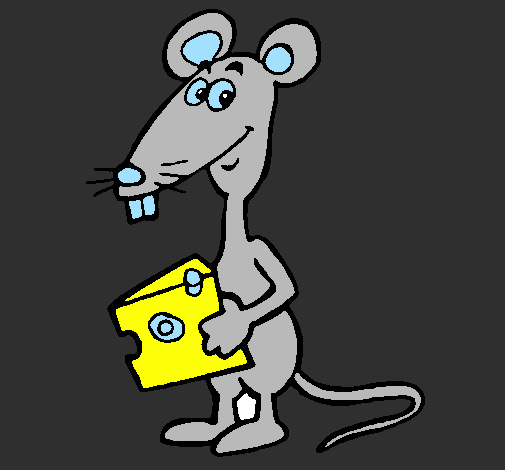 Desenho Rata 2 pintado por eduardo