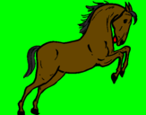 Desenho Cavalo a saltar pintado por GABRIEL DA SILVA