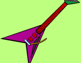 Desenho Guitarra elétrica II pintado por TIAGO