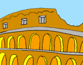 Desenho Coliseu pintado por jeferson marques