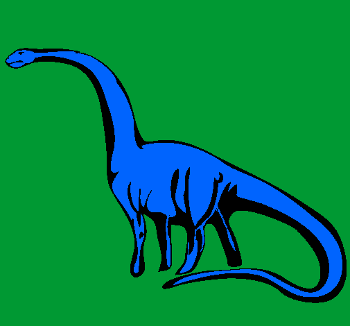Desenho Mamenquissauro pintado por enzo