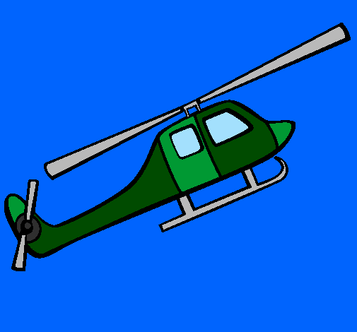 Desenho Helicóptero brinquedo pintado por fred