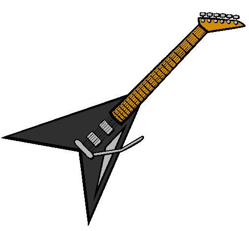 Desenho Guitarra elétrica II pintado por jason
