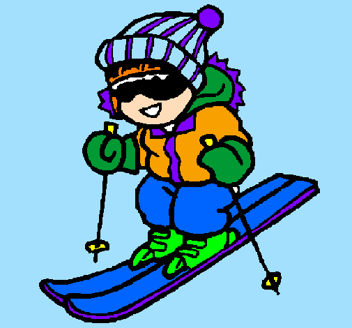 Desenho Menino a esquiar pintado por JIJI