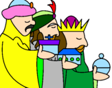 Desenho Os Reis Magos 3 pintado por natal1