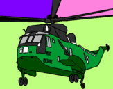 Desenho Helicoptero de resgate pintado por gabriel