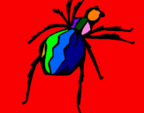 Desenho Aranha viúva negra pintado por BUBUKA