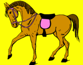 Desenho Cavalo de competição pintado por DANIEL