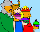 Desenho Os Reis Magos 3 pintado por Cleide