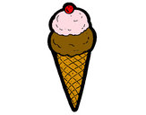 Desenho Cone de gelado pintado por MarlonF