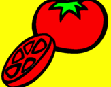 Desenho Tomate pintado por sofia sancho