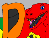 Desenho Dinossauro pintado por bruno 
