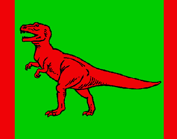 Desenho Tiranossaurus Rex pintado por pedrohs