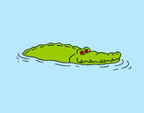 Desenho Crocodilo 2 pintado por jorjor