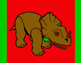 Desenho Triceratops II pintado por  poly