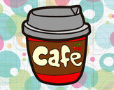 Desenho Xícara de café pintado por Ru_82