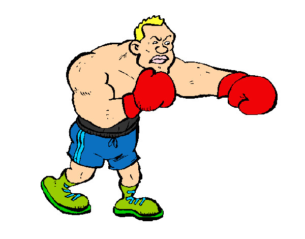 Desenho Boxeador pintado por giovandro