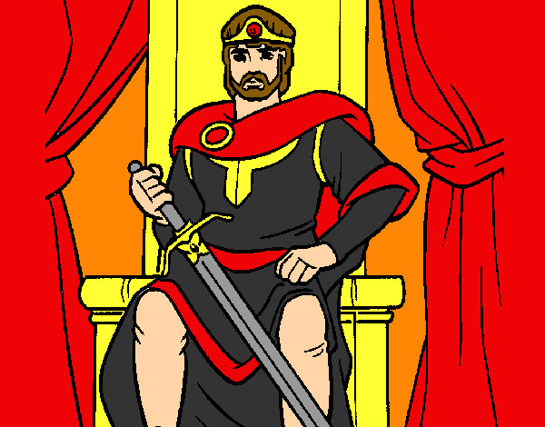 Desenho Cavaleiro rei pintado por bruninho