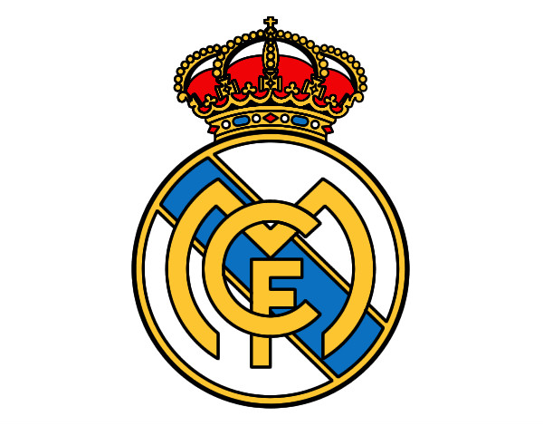 Desenho Emblema do Real Madrid C.F. pintado por arthur