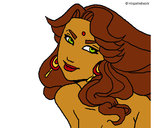 Desenho Princesa amazónica pintado por Laila
