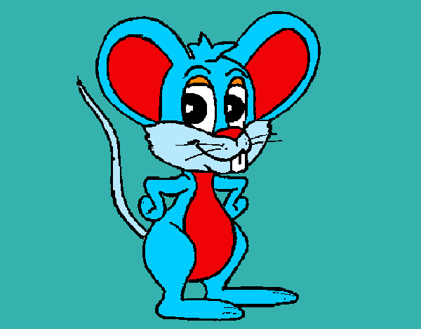 Desenho Rato pintado por Dany