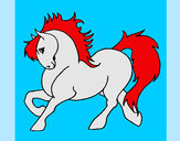 Desenho Cavalo robusto pintado por nayarinha
