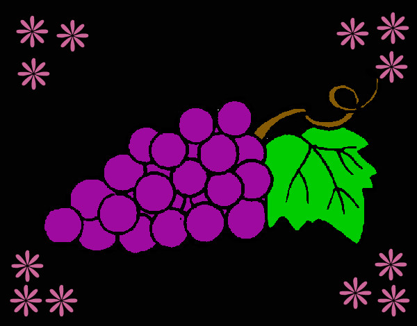 Desenho Uvas pintado por nayarinha