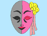 Desenho Máscara italiana pintado por istal