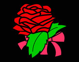 Desenho Rosa, flor pintado por nayarinha
